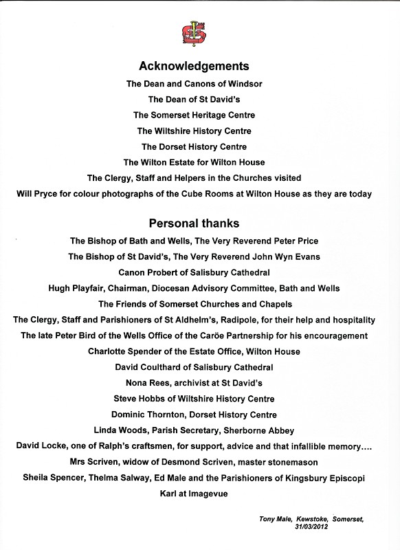Acknowledgements small